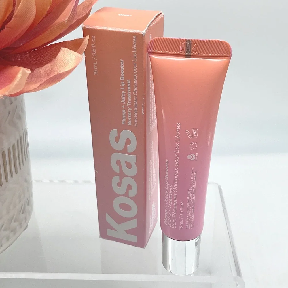 Kosas Plump+ Juicy Lip Booster‎ Buttery Treatment Clear 15ml 05oz New